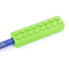 Ark's Brick Chewable Pencil Topper Lime Green