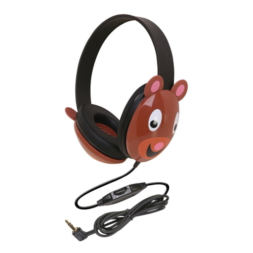 Califone Listening First Kids Wired Headphones (Bear Design)
