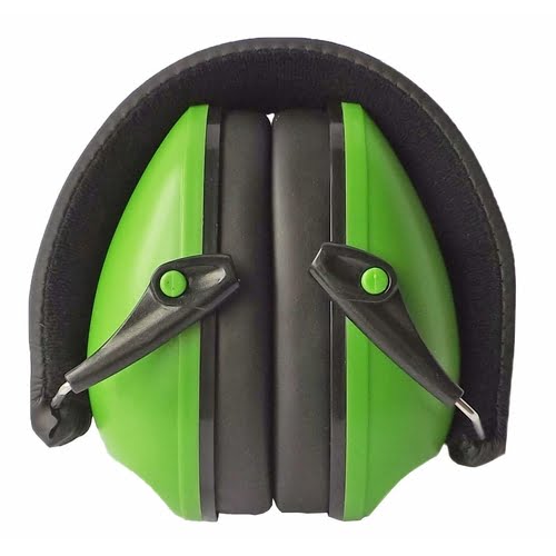 Snug Earmuffs Hearing Protectors Green Folded