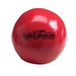 1.1 lb, 4-1/2 in Yuck-E-Medicine Ball, Red