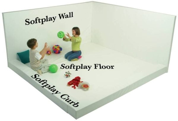 Softplay Floor (36" x 48" x 4", White Buildable Whiteroom)