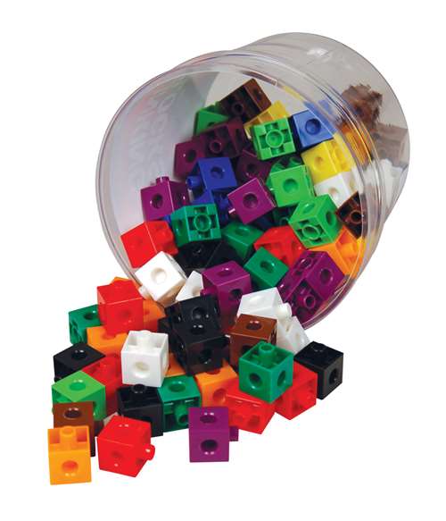 Link Blocks - Set of 100 - Assorted Colors