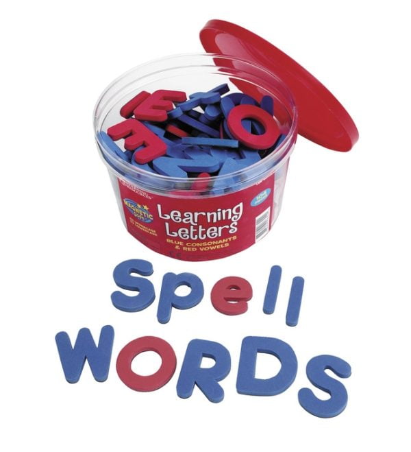 Learning Resources Soft Foam Magnetic Learning Letters, 104 Pieces