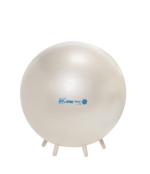 Gymnic Sit'N'Gym Therapy Ball, 22 in, Pearl White