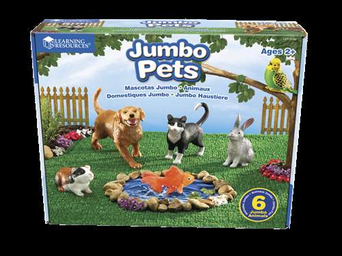 Learning Resources Assorted Jumbo Pets, Set of 6