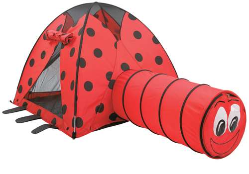 Pacific Play Tents Ladybug Print Tent and Tunnel