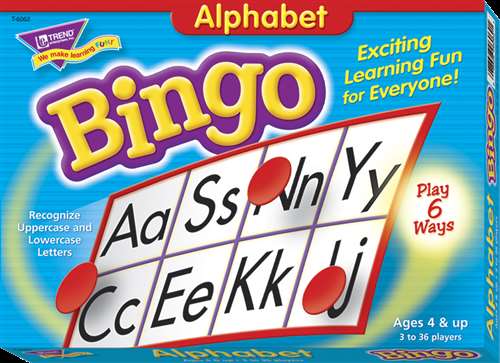 Trend Enterprises Alphabet Bingo with 250 Markers - 4 x 2 inch