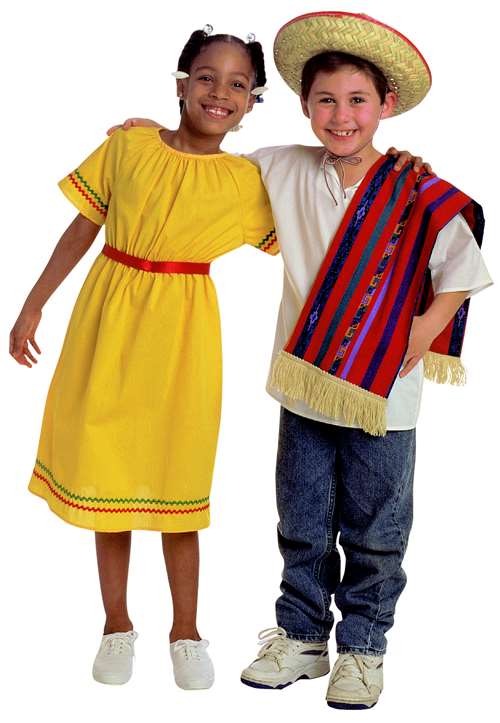Children's Factory Hispanic Girl Multi-Cultural Costume