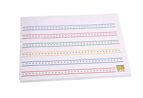 4-Color Raised ColorCue Paper, Grade 1, Pack of 50