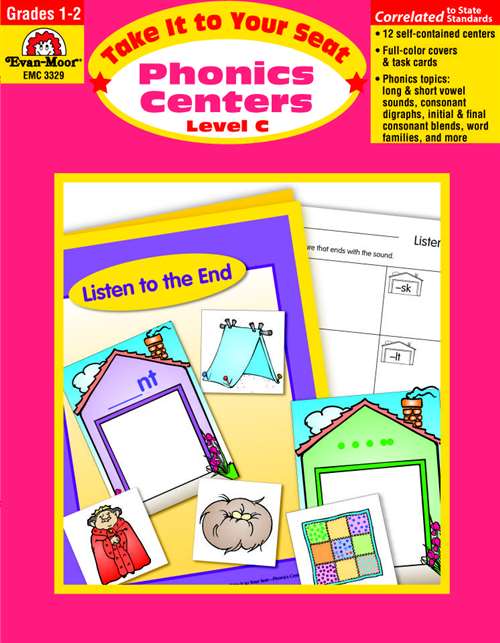 Evan Moor Take It to Your Seat Phonics Centers, Grades 1 to 2