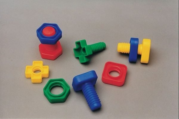 Skill Building Plastic Nuts and Bolts Pack (Set of 64)