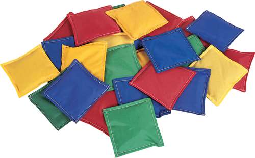 Martin Manufacturers 5 x 5 in Heavy-Duty Cloth Bean Bags, Pack of 12