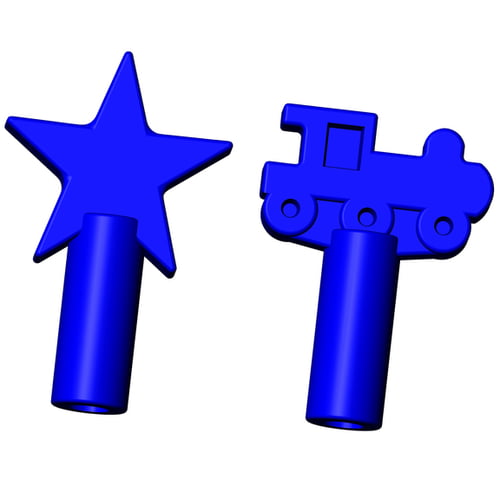 train-and-star-pencil-topper-blue-mint