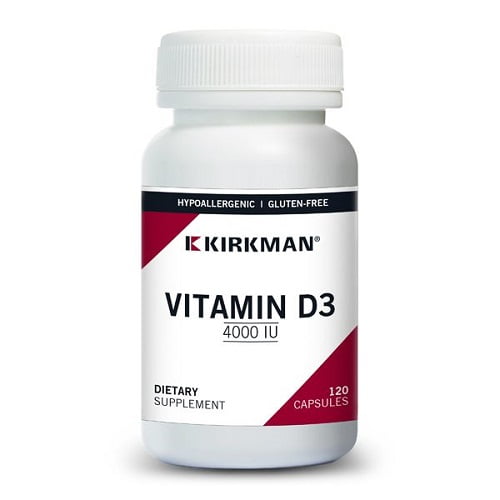 Vitamin D-3 4000 IU - Hypoallergenic - 120 Capsules